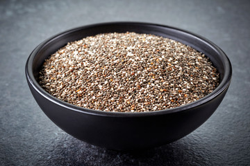 bowl of chia seeds
