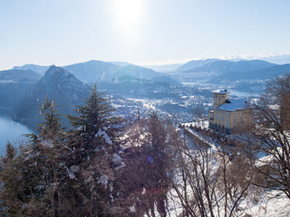 View of the gulf of Lugano