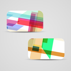Vector business-card  set for your design