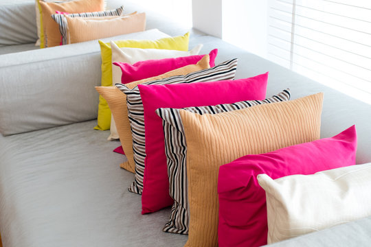 Decorative comfortable pillow natural Fabric