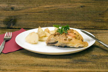 delicious meal on a plate