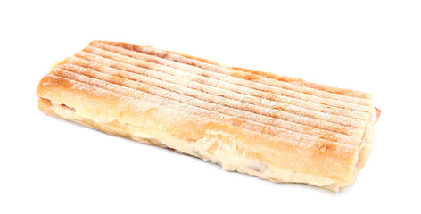 Tasty sandwich isolated on white