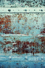 rusty metallic background with old shabby paint