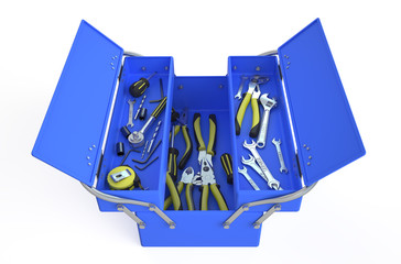 blue tool box