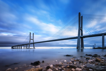 Pont vasco de Gama Lisbonne Portugal