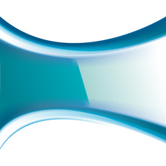 Abstract blue wave. Vector. 7
