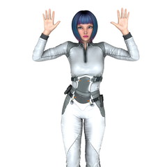 Fototapeta premium 女性戦士