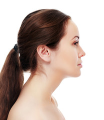 woman with long hair