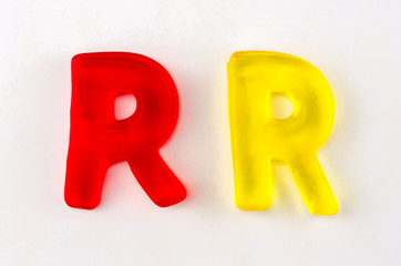 Gummy Letters R