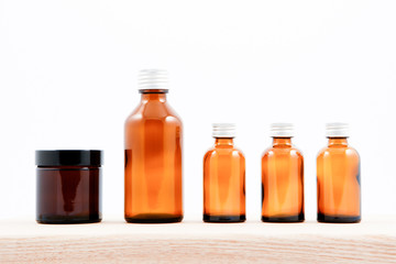 Brown Medicine bottles