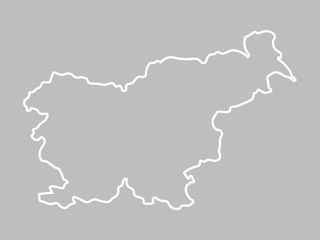 abstract map of Slovenia
