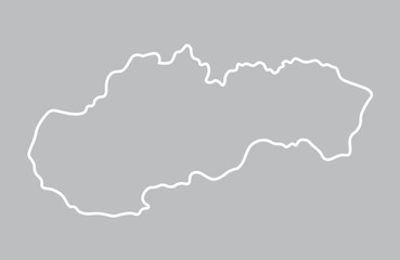 abstract map od Slovakia