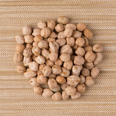 Circle of chickpeas