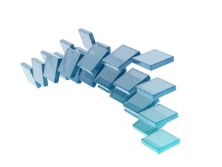 Fototapeta premium glass cubes