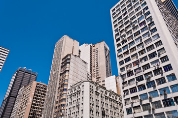 Obraz premium Old Commercial Skyscrapers in Downtown Rio de Janeiro