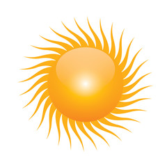 Vector symbol of sun
