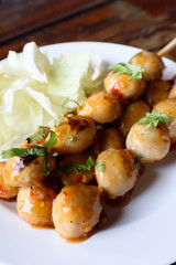 Pork Meat Ball with Sweet Sauce