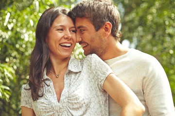 Fototapeta premium Flirting couple