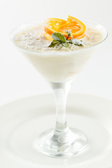 tiramisu with orange cream