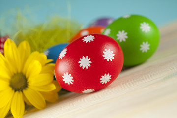 Colored Easter eggs