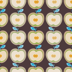 seamless background with apple