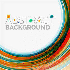 Fototapeta premium Blue and orange color line abstract background