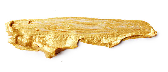 Naklejka premium Strokes of golden paint