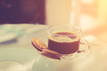 Coffee cup with coffee