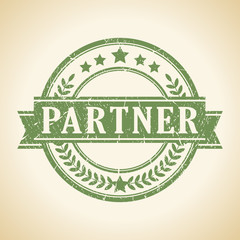 Obraz premium Partner stamp