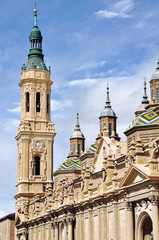 Fototapeta na wymiar Cathedral The Pilar in Zaragoza, Spain