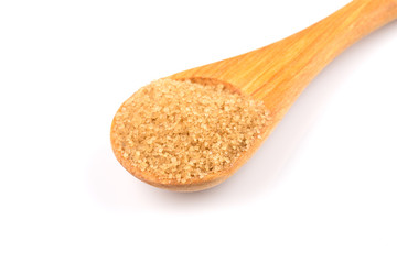 brown sugar in a spoon