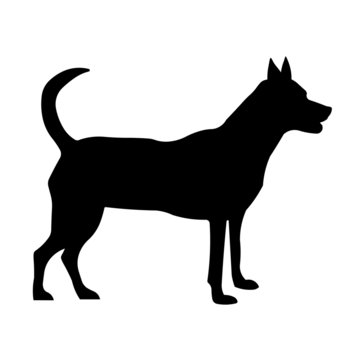 Hund Silhouette Stock Vector | Adobe
