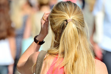 Fototapeta premium Blonde. Very blonde woman.