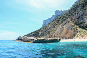 Fototapeta premium rocky cliff in Orosei Gulf