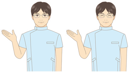 Fototapeta premium 白衣の男性