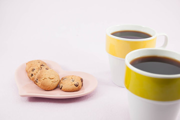 コーヒーとクッキー