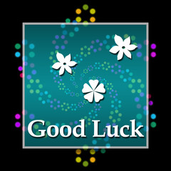 Good Luck Black Colorful Elements