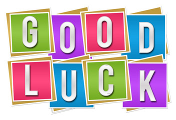 Good Luck Colorful Blocks