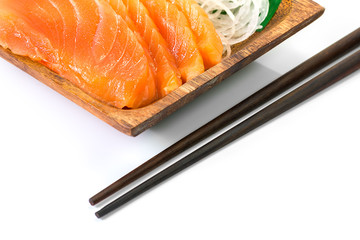 Salmon sashimi