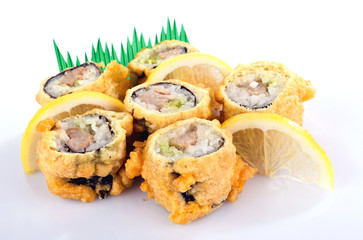 sushi roll fried in tempura batter