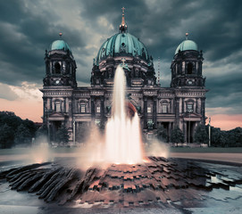 Berlin Cathedral at night