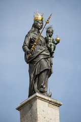 Obraz premium Mariensäule vor dem Münster in Konstanz, Deutschland
