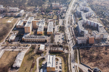 aerial view of WROCLAW CITY
