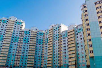 Fototapeta na wymiar Modern multistory residential buildings