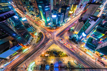 Fototapeta na wymiar Seoul From Above