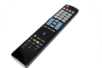 telecomando isolato in fondo bianco