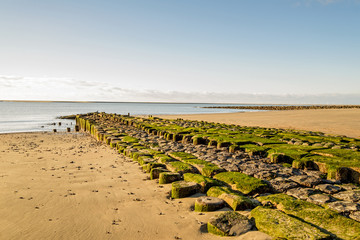 K&uuml;stenschutz - Wellenbrecher an der Nordsee Borkum