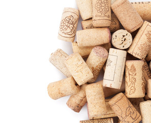 Wine corks heap
