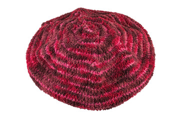 Knitted female beret