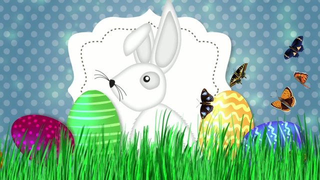 Frohe Ostern Osterhase Video Animation